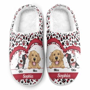 Cute Dog Personalized Slippers 1