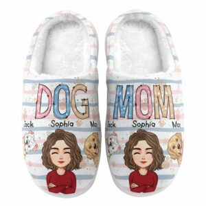 Dog Mom Personalized Slippers 1 4b59e600 2f6a 479c 835c 037b749ae948