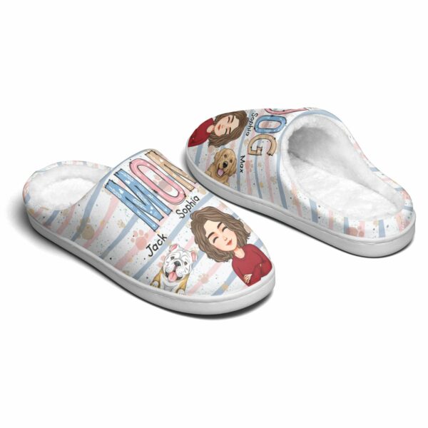 Dog Mom – Personalized Slippers