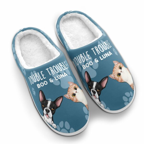 Double Trouble – Personalized Slippers