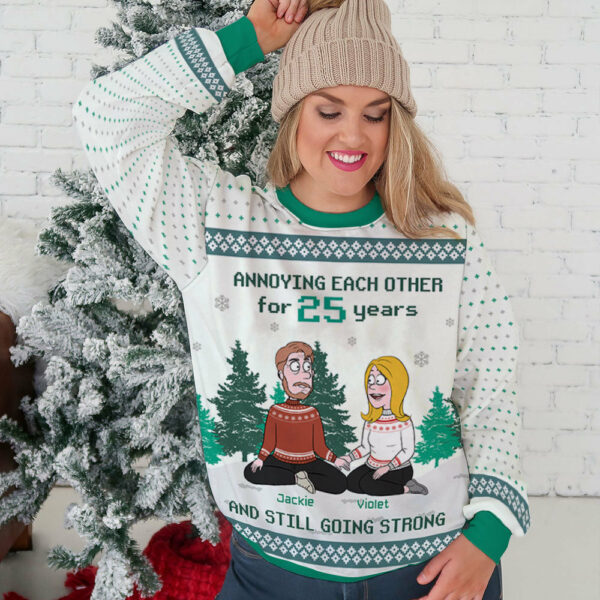 Still Going Strong – Personalized Custom All-Over-Print Sweater