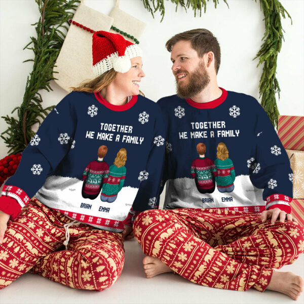 A Family Together – Personalized Custom All-Over-Print Sweater
