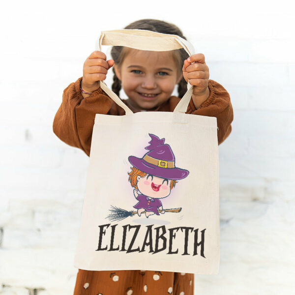 Trick Or Treat – Family Personalized Custom Tote Bag – Halloween Gift For Kid