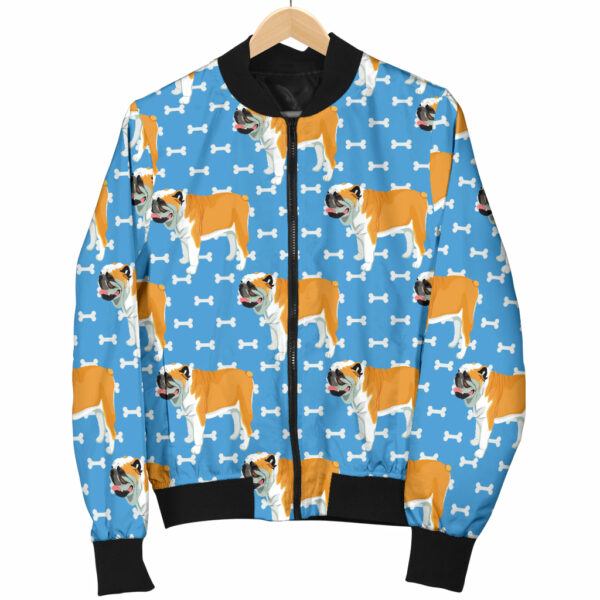Bulldogs Pattern Print Design 06 Women’s Bomber Jacket