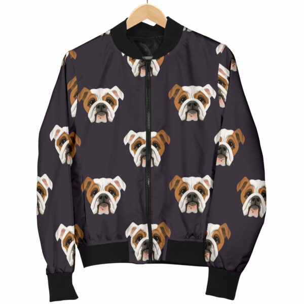 Bulldogs Pattern Print Design 03 Women’s Bomber Jacket